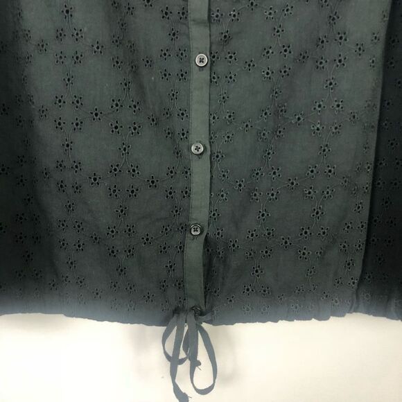FREE PEOPLE | Stars Align Black Eyelet Top Medium - Picture 3 of 8